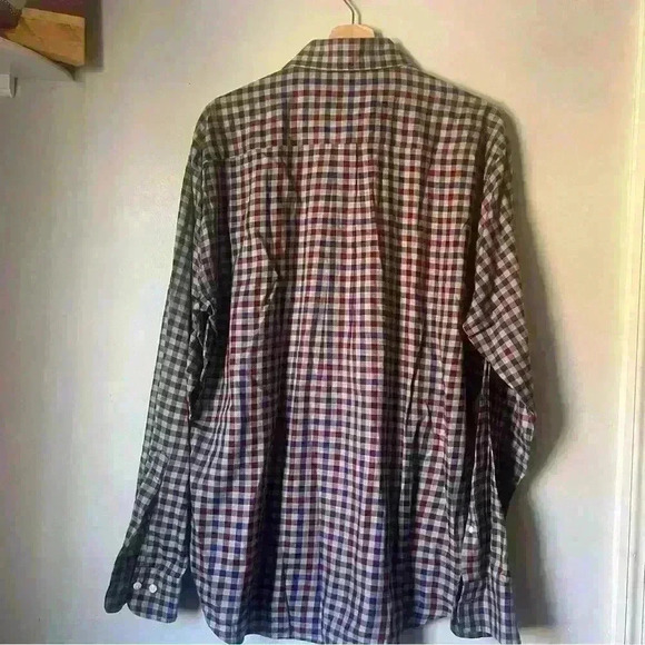 Peter Millar Crown Men's Dunbritton Cotton Sport Long Sleeve Shirt Size Large - Picture 4 of 6